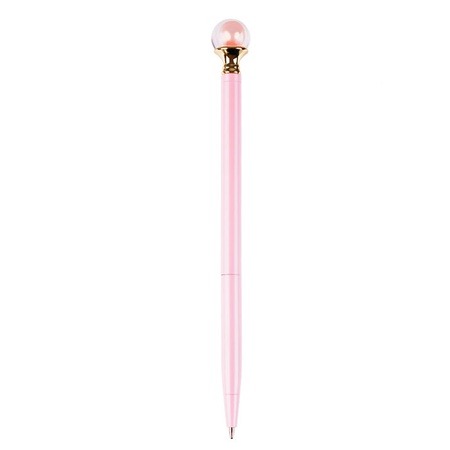 фото Ручка шариковая автоматическая meshu "pink pearl" синяя, 1,0мм