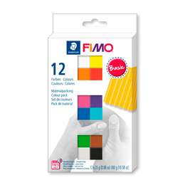 картинка Набор полимерной глины fimo soft базовый 12х25 г