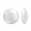 картинка Scrapberry's.заготовка из пластика плоский шар с серебряным глиттером dia-11см 1шт/уп scb1110385