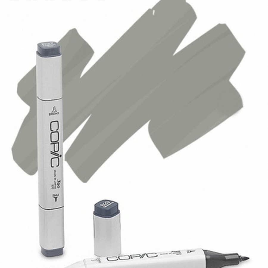 фото Маркер спиртовой copic, два пера, цвет w6