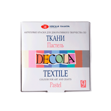 Акриловые краски по ткани "Decola"идеальны для росписи хлопчатобумажных, шелковых и даже синтетических тканей. Акриловые краски по ткани "Decola" изг…