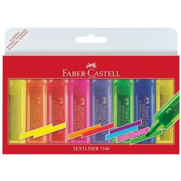 фото Текстовыделители флуоресцентные в наборе 8 штук faber-castell 1546