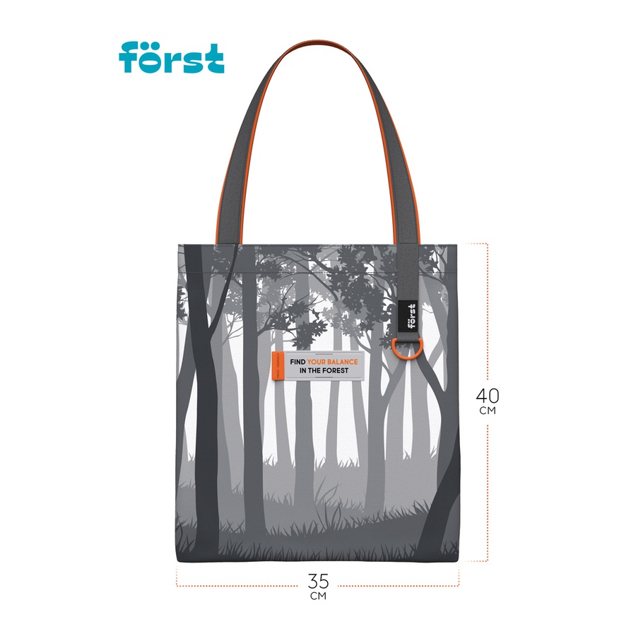 фото Сумка-шоппер först "forest" 40*35см, 1 отделение
