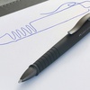 фотография Ручка шариковая автоматическая faber-castell "poly ball" синяя, черный корпус