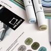 фотография Набор спиртовых маркеров малевичъ graf'art brush, серые 12 цветов