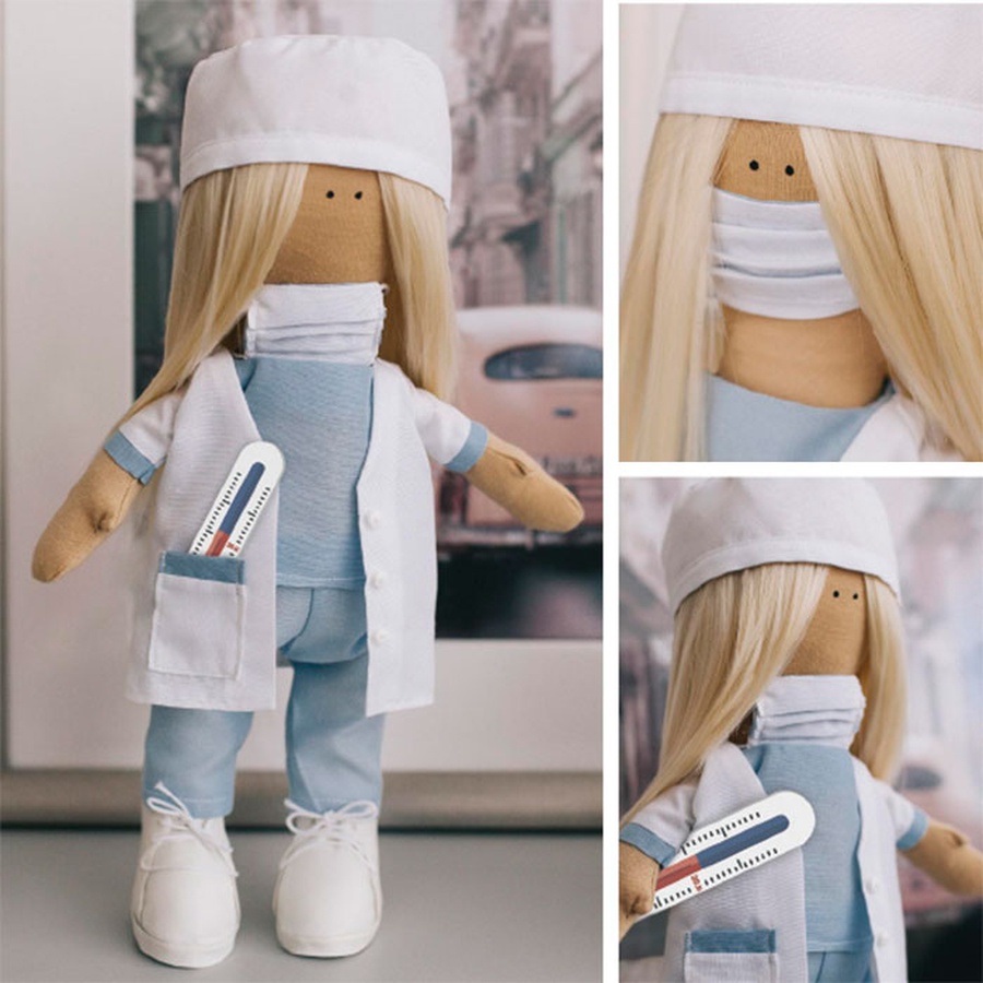 картинка Интерьерная кукла "доктор кейт", набор для шитья