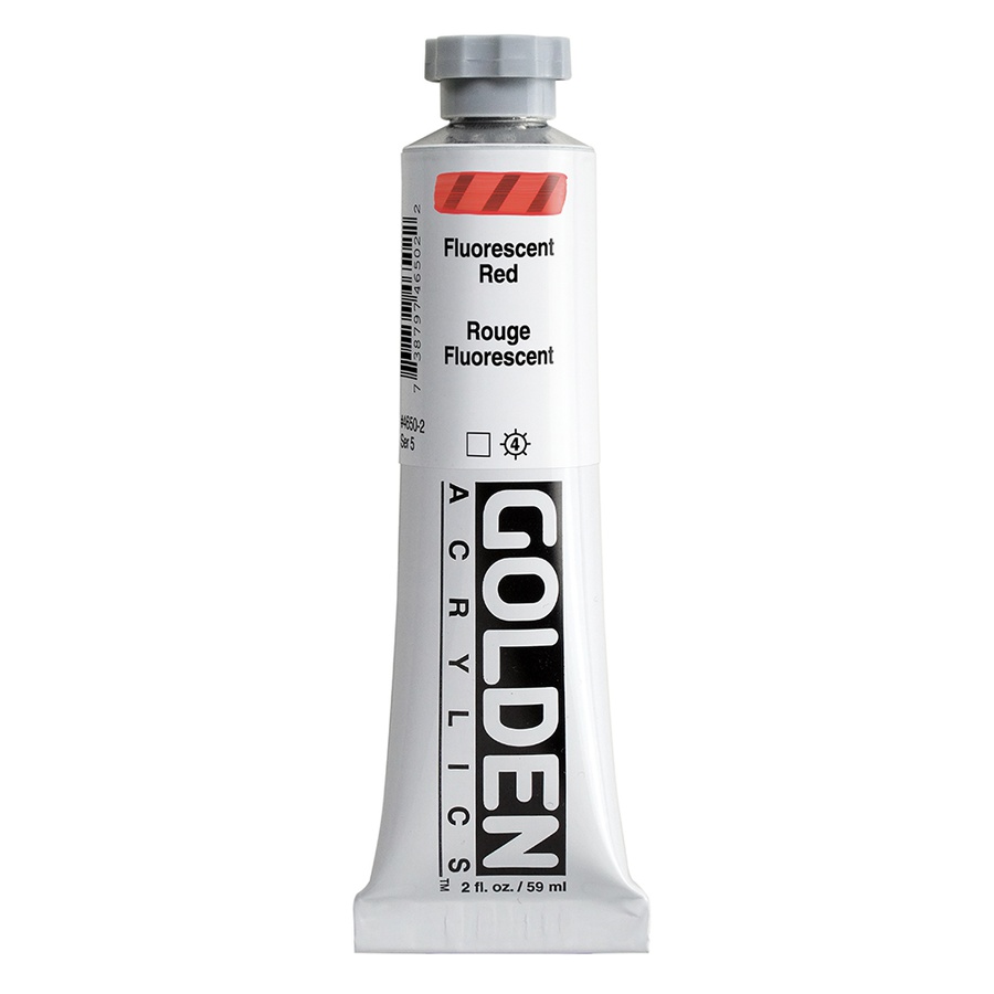 изображение Краска акриловая golden heavy body, туба 59 мл, № 4650 красный флуоресцентный