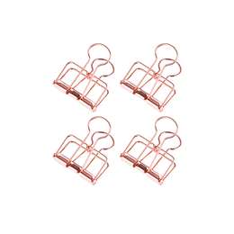 картинка Зажимы для бумаг 32 мм, meshu "rose gold", 4 шт