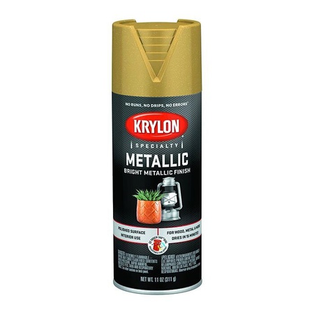 Krylon Аэрозольная краска цвета яркий металлик предназначен для придания изделиям яркий эффект полированного металла. 
Особенности:
-Исключительно дл…