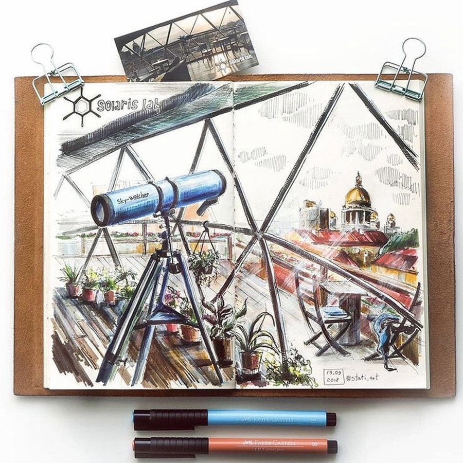 изображение Скетчбук для графики maxgoodz classic, а5, 32 листа, 120 г/м2, смола, переплёт на нитке