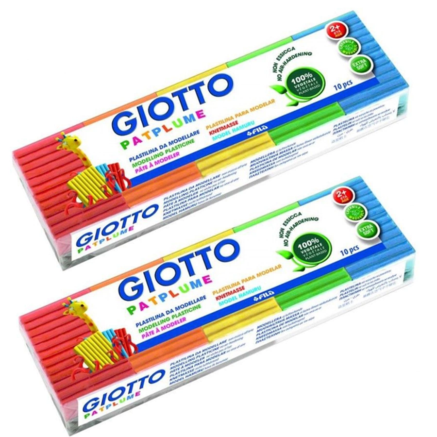 изображение Набор цветного пластилина giotto из 10 брусков по 50 г