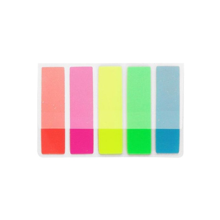 Клейкие закладки Attache 5 цветов по 20 штук — незаменимая вещь при работе с большим объемом информации. Их можно использовать для выделения отдельны…