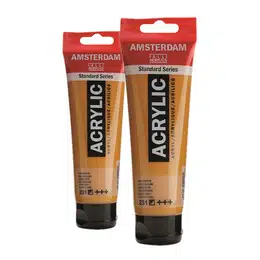 фотография Краска акриловая amsterdam, туба 120 мл, № 231 охра золотая