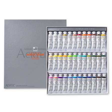 изображение Набор акриловых красок shinhan professional 36 цв. по 20мл в картонной упаковке