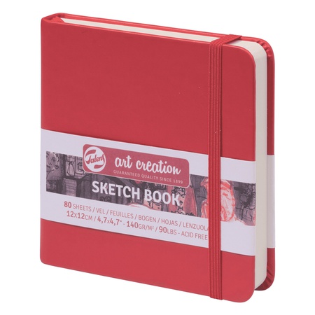 изображение Скетчбук royal talens art creation, 140 г/м2, 12х12 см, 80 листов, красный