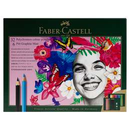 картинка Набор faber-castell polychromos&pitt graphite matt 40 шт