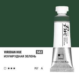 изображение Краска акварельная shinhanart pwc, туба 15 мл, 582 изумрудно-зелёный a