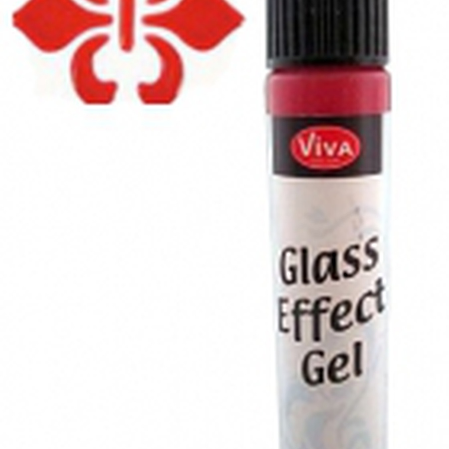 фотография Гель для создания эффекта стекла glas-effekt, цвет карминовый, объем 25 мл, viva decor