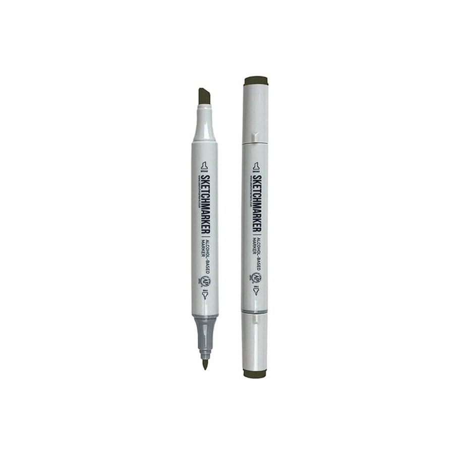 изображение Маркер sketchmarker двухсторонний на спиртовой основе цвет y110 армейский зелёный