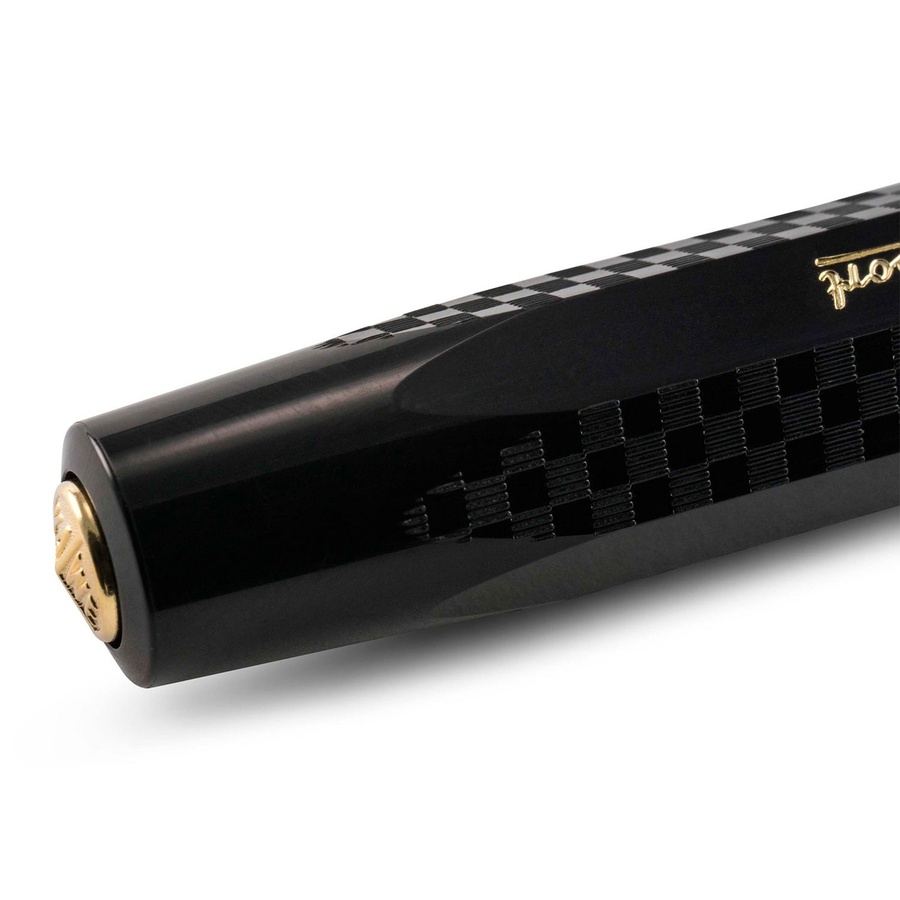 фотография Ручка перьевая kaweco classic sport chess f 0.7мм, черный корпус с шахматным узором