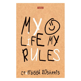 изображение Блокнот а5 hatber "моя жизнь- мои правила", 80листов_подарок
