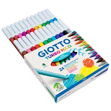 Фломастеры утолщённые Giotto Turbo Maxi 24 цвета