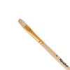 фотография Кисть щетина roubloff 1722 № 12 плоская укороченная, длинная ручка