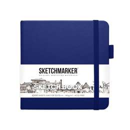 изображение Блокнот для зарисовок sketchmarker  12*12 см 80л  королевский синий