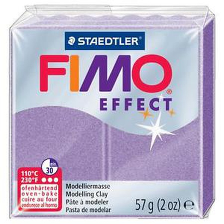 картинка Глина полимерная fimo effect 57 г, перламутровый лиловый 607
