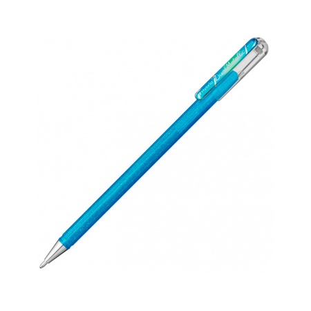 фото Гелевая ручка pentel hybrid dual metallic,сине-серый, 1.0мм