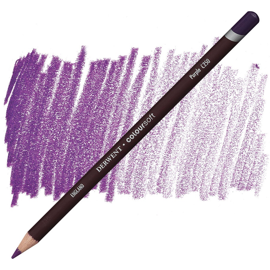 изображение Карандаш цветной derwent coloursoft c250 фиолетовый