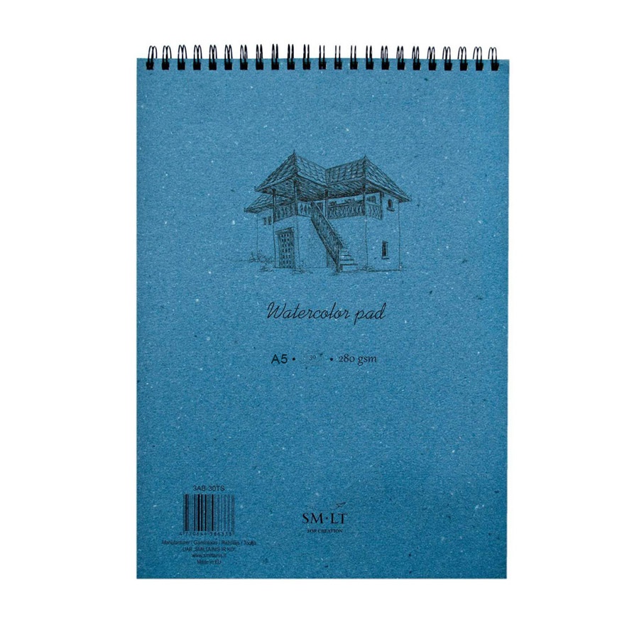 изображение Альбом для акварели smiltainis sm-lt watercolor pad а5, 20 листов, 280 г/м2