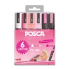 картинка Набор маркеров posca pc-5m кукла, 6 шт