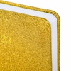 фотография Ежедневник датированный 2023 а5 138×213 мм brauberg «sparkle», под кожу, блестки, золотистый