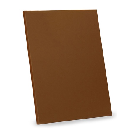 Холст Мастер-Класс на картоне, грунтованный акрилом, цвет умбра натуральная, 18х24 см