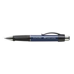 картинка Ручка шариковая автоматическая faber-castell "grip plus ball", синяя, 0,7мм, корпус темно-синий