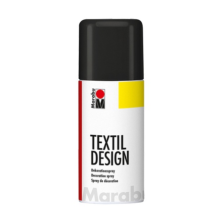 фото Аэрозольная краска по ткани marabu серии textile design, цвет черный, 150 мл