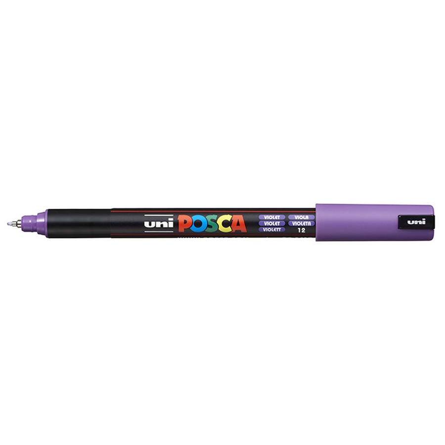 картинка Маркер posca pc-1mr, фиолетовый, 0.7 мм, игольчатый наконечник