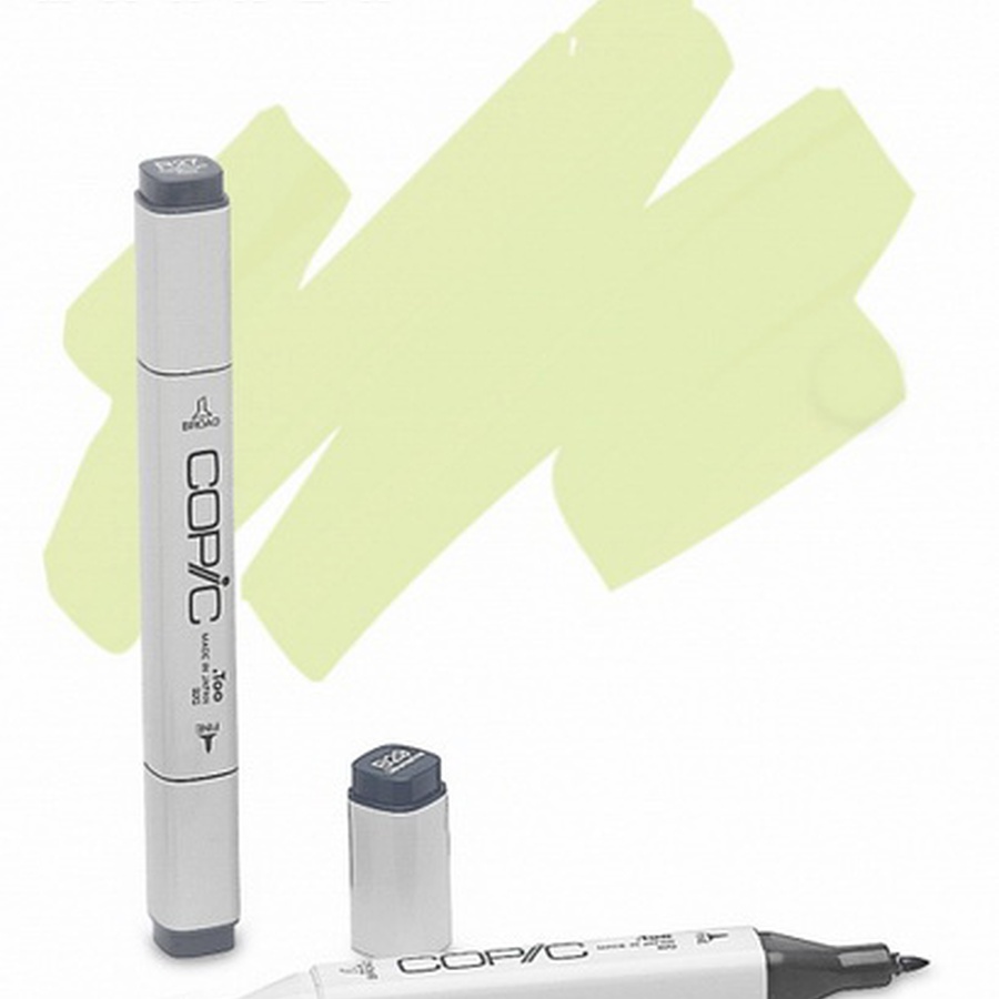 изображение Маркер спиртовой copic, два пера, цвет yg01