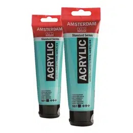 фото Краска акриловая amsterdam, туба 120 мл, № 661 зелёный бирюзовый