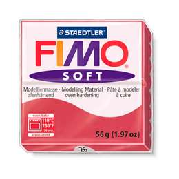 фотография Глина полимерная fimo soft 56 г, вишнёвый 26