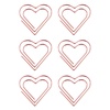 фото Скрепки фигурные meshu "hearts", 6 штук