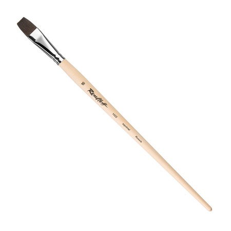 фотография Кисть белка roubloff № 16 плоская, длинная ручка, 1422