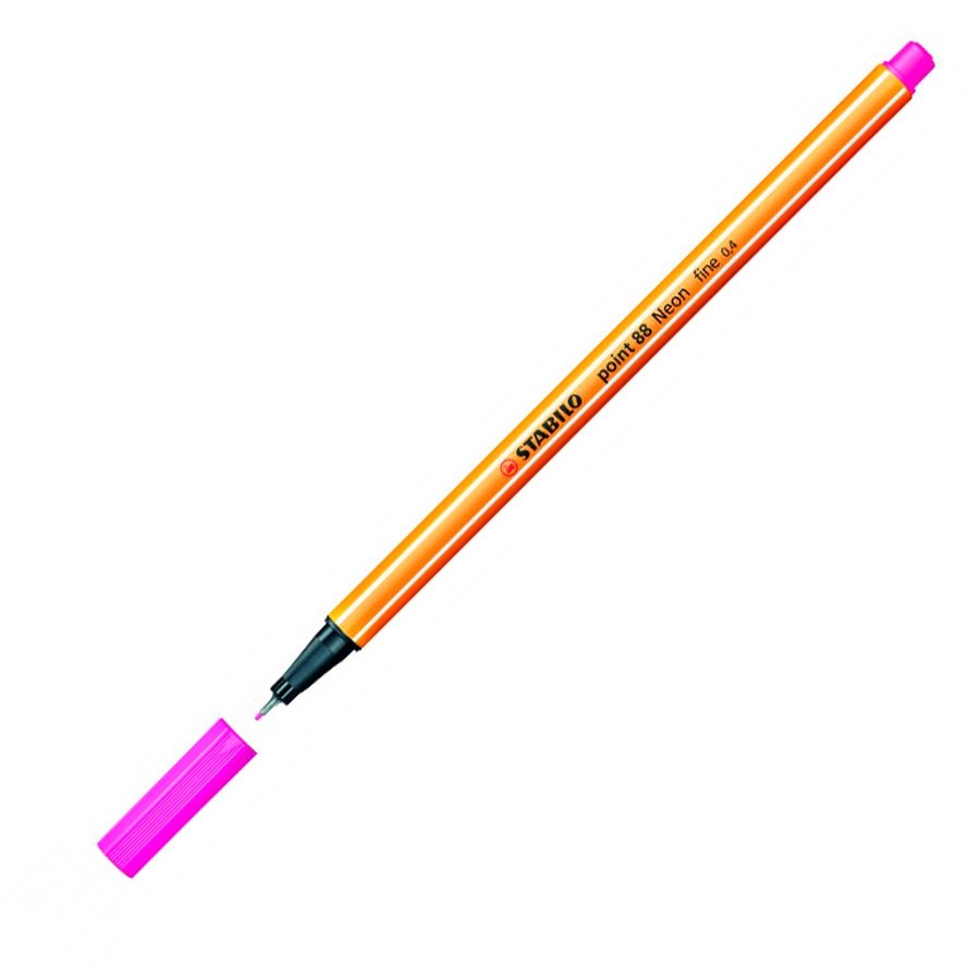 фотография Ручка капиллярная stabilo point 88 неоново-розовая