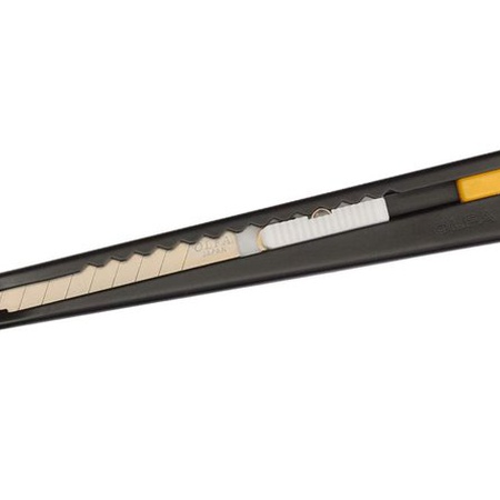 фото Нож olfa c выдвижным лезвием, чёрный, 9 мм, ol-180-black