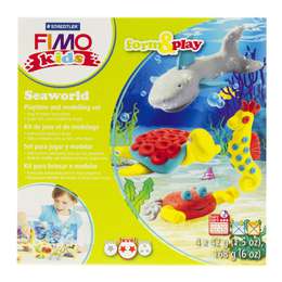 фотография Набор полимерной глины fimo kids подводный мир 4 цвета по 42 г + стек