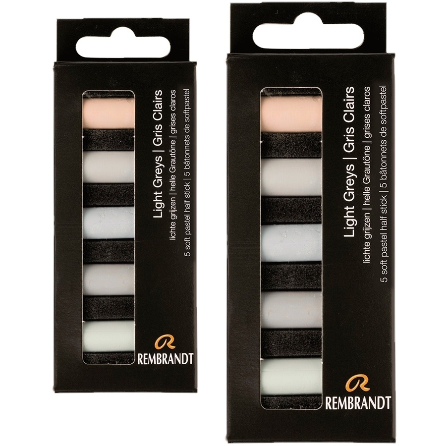 фотография Набор сухой пастели rembrandt 5 цветов светло-серый
