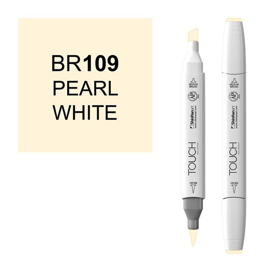 фотография Маркер художественный touch brush shinhanart, 109 жемчужный br109