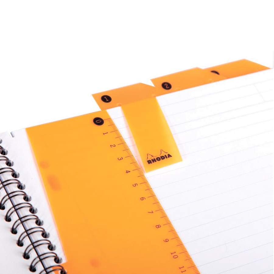 фотография Бизнес-тетрадь rhodia "active" 80 л, а5+, пластиковая обложка, линейка и закладка