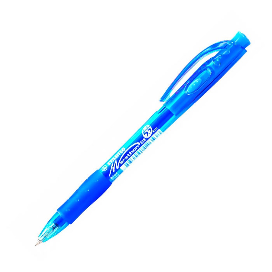 фотография Шариковая ручка stabilo marathon, цвет чернил - синий